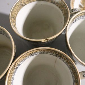 Antik Rörstrand Kaffeservis "Japan" från 1800-talet – En Historisk Skatt