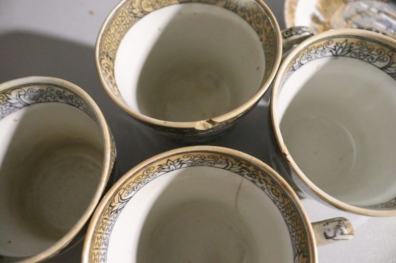 Antik Rörstrand Kaffeservis "Japan" från 1800-talet – En Historisk Skatt