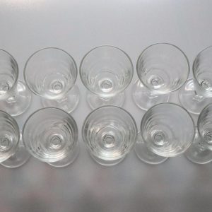 10st Vackra glas, Okänd fabrikat - 8cm