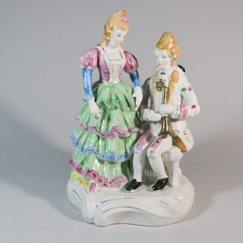Figurin, Franskt par i barockstil - 27cm