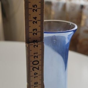 VAS, blå glas 23cm