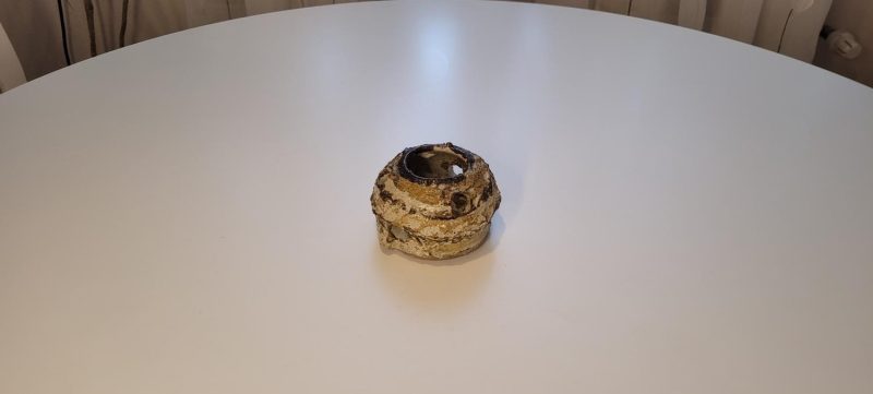 Ljusstake i stengods, Elbogen?