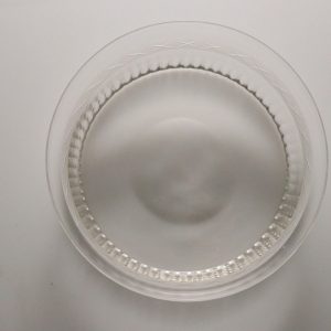 Vacker glasskål, 17cm