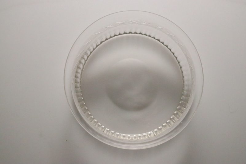 Vacker glasskål, 17cm
