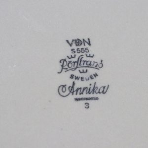2st mattallrikar, "Annika, Rörstrand