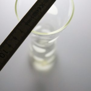 Vas i glas med etsade prickar - 37cm hög D=6,5cm