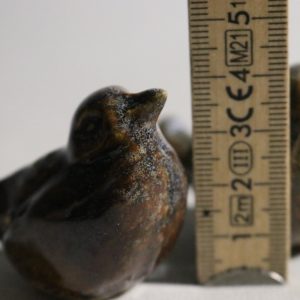 2st Charmiga Keramikfåglar – Handgjorda Figurer