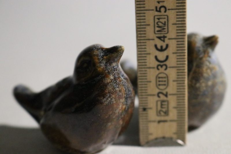 2st Charmiga Keramikfåglar – Handgjorda Figurer