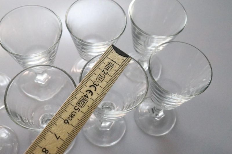 10st Vackra glas, Okänd fabrikat - 8cm