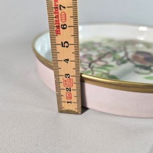 Vackert Handmålat Fat med Fågelmotiv