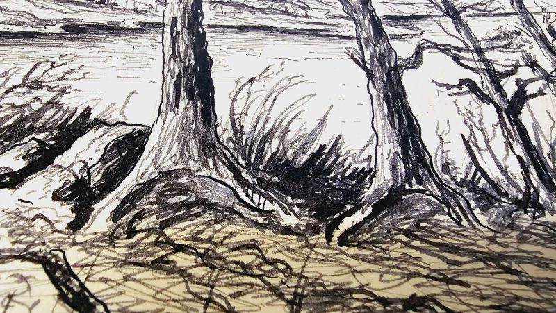 Vackert Jämtlandslandskap – Signerad