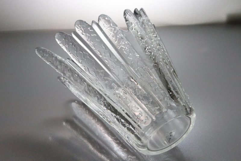 Vacker glasskål, H15cm