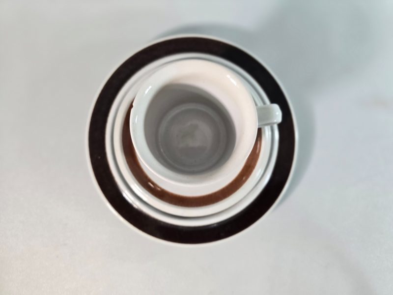 KAFFEKOPP MED FAT OCH ASSIETT, "Rosmarin", Ulla Procope, Arabia, Finland