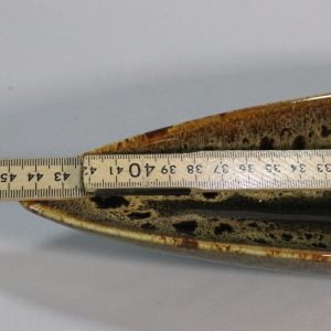 Långt fat i keramik - Olivfat brun. SIA Collection 45cm