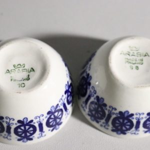 Arabia Finland – Två Charmiga Skålar, 6 cm i Diameter