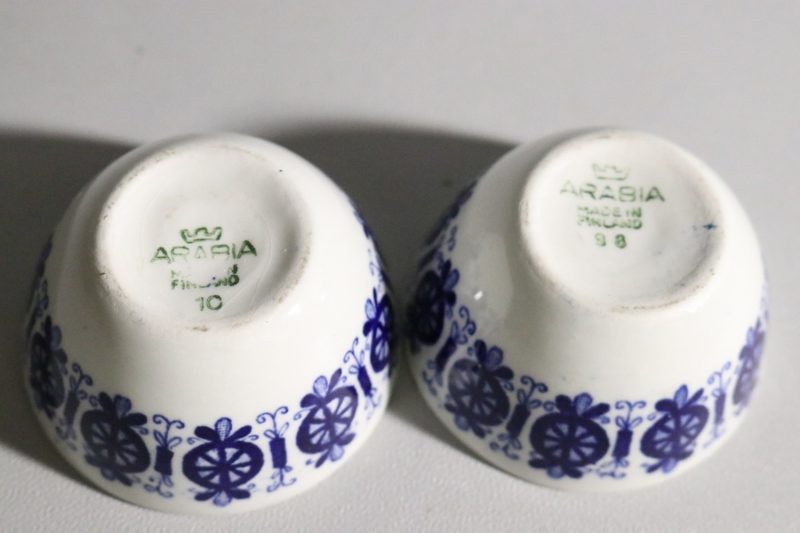 Arabia Finland – Två Charmiga Skålar, 6 cm i Diameter