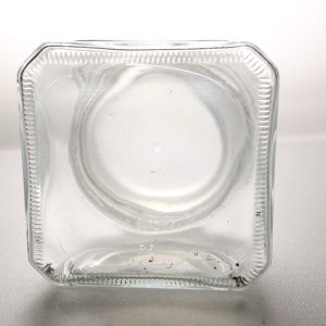 Glasburk med glaslock