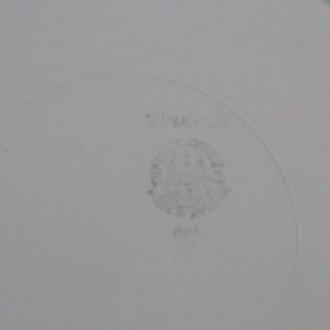 5st flata tallrikar Gefle "Guldros", nagg förekommer - 24cm