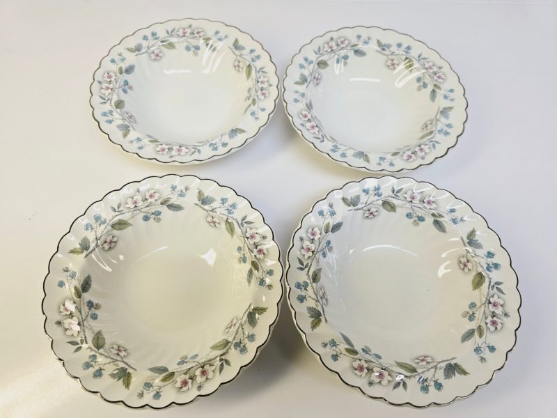 Charmiga dessertskålar från Johnson Bros, England – Set om fyra