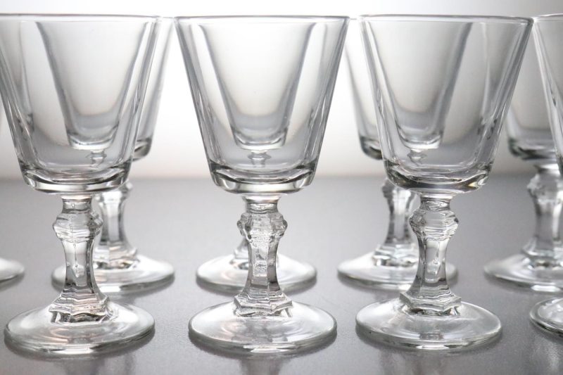 10st Vackra glas, Okänd fabrikat - 8cm