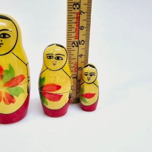 Charmig Matryoshka-docka – Handmålat Set med 6 Dockor