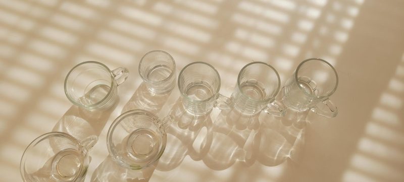 Blandade glas, 7 delar