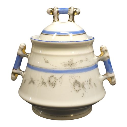 Elegant antik burk i porslin från Carl Tielsch (13 cm)
