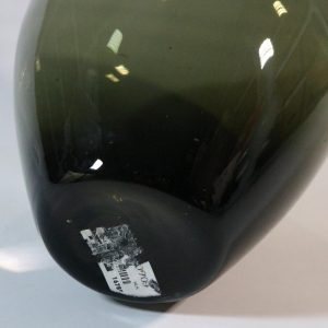 IKEA SALONG Handblåst grön glasvas