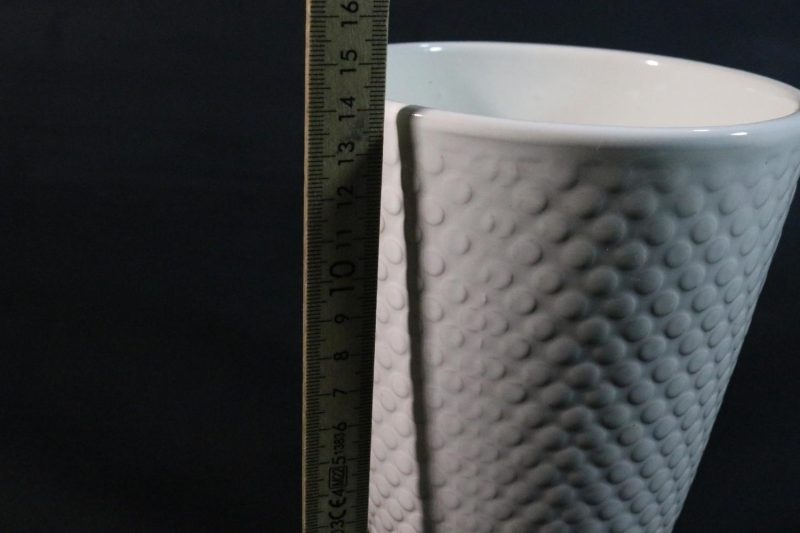 Blomkruka Ø13 cm, vit - Teardrops