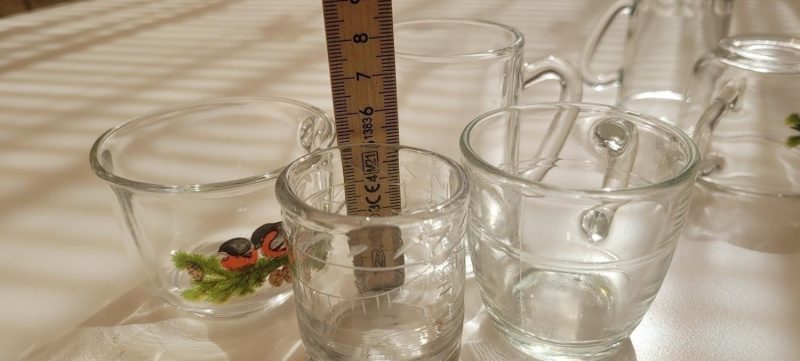 Blandade glas, 7 delar