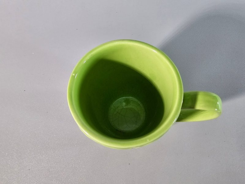 Grön retro mugg
