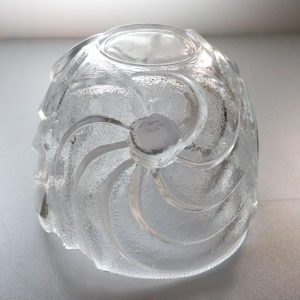 SKÅL, glas, Skruf glasbruk Sweden D=14cm