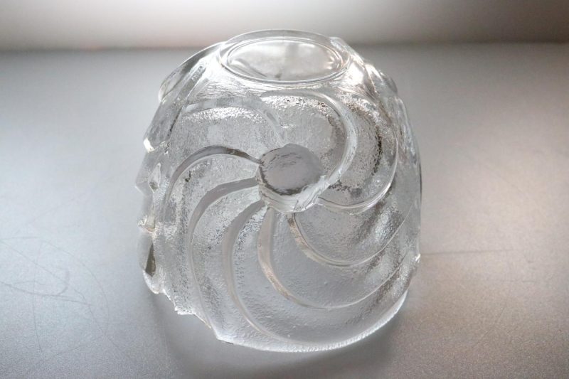 SKÅL, glas, Skruf glasbruk Sweden D=14cm