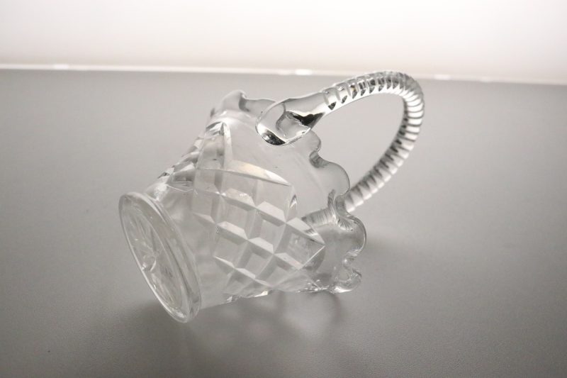 Unik Glasskål i Korgdesign – Observera Kalkbeläggning!