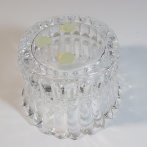 Skål, glas - oidentifierad, troligen kristall