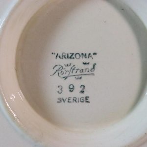 Arizona rörstrand, skål på fat, såsskål