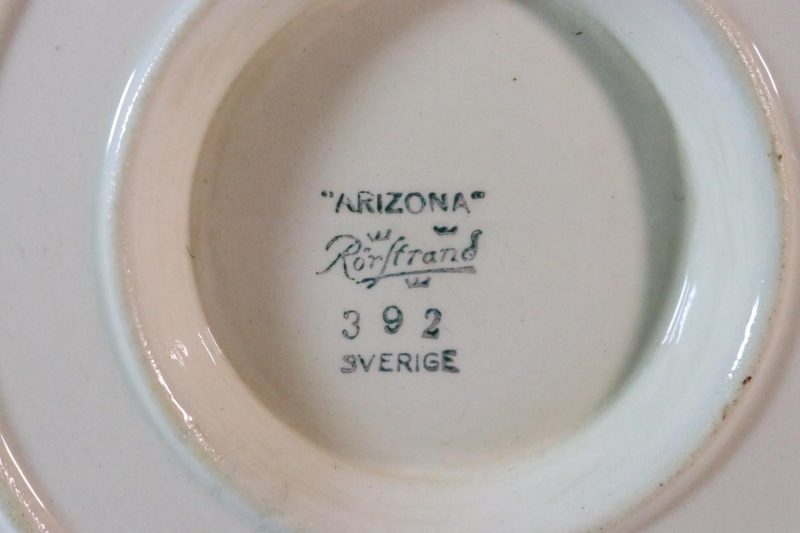 Arizona rörstrand, skål på fat, såsskål