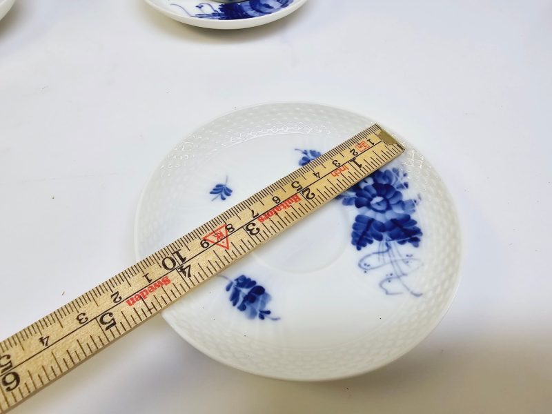 Klassiska Blåblommiga Koppar från Royal Copenhagen – Set om Tre