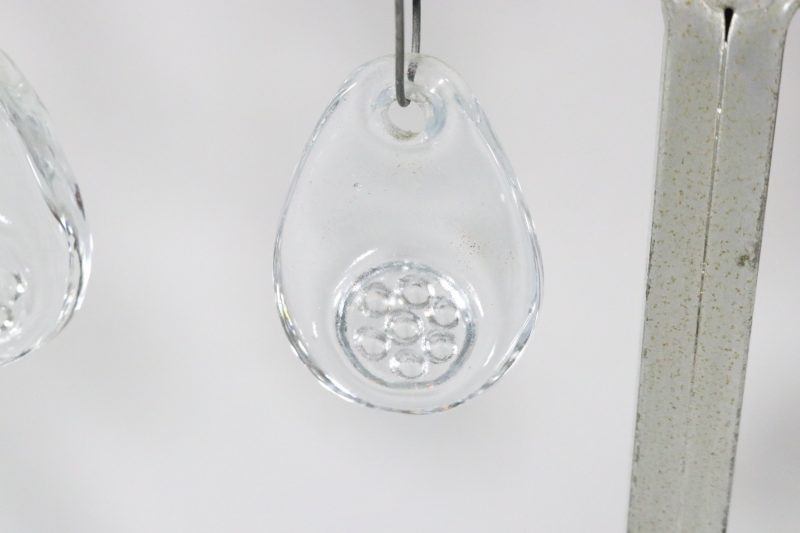 LJUSSTAKE, smide/ glas, Keramode AB, Engelholm, 1900-talets andra hälft
