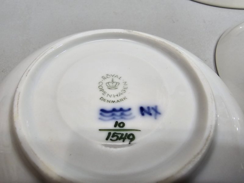 Royal Copenhagen Blå blomster fat Ø 12,5cm - 3st