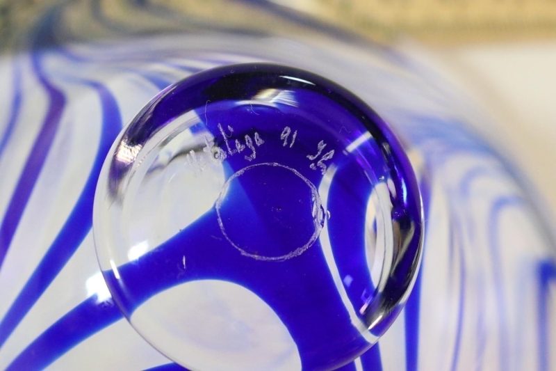 Skål, Vacker konstglas, troligen från svensk glasbruk