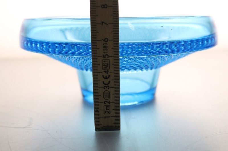 Turkos Glasskål/skål Nybro Glasbruk - D16cm