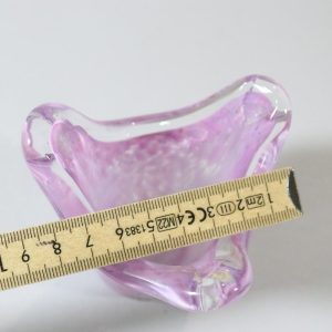 Liten rosa vas, Laxå glashytta handmade in Sweden