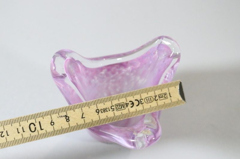 Liten rosa vas, Laxå glashytta handmade in Sweden