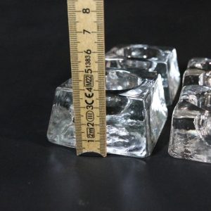 Konstglashyttan Urshult 8 ljusstakar i glas