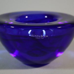 Ljushållare/vas, Orrefors, Stella polaris designad av Vicke Lindstrand