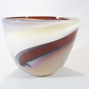 Skål, "Tabac" HANNE DREUTLER Studio Åhus, Signerad, 17cm