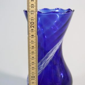 Glasvas, Koboltblå - 22cm