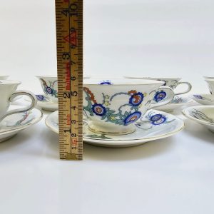 Elegant Kaffeservis från Bavaria – Set med 6 Koppar och Fat