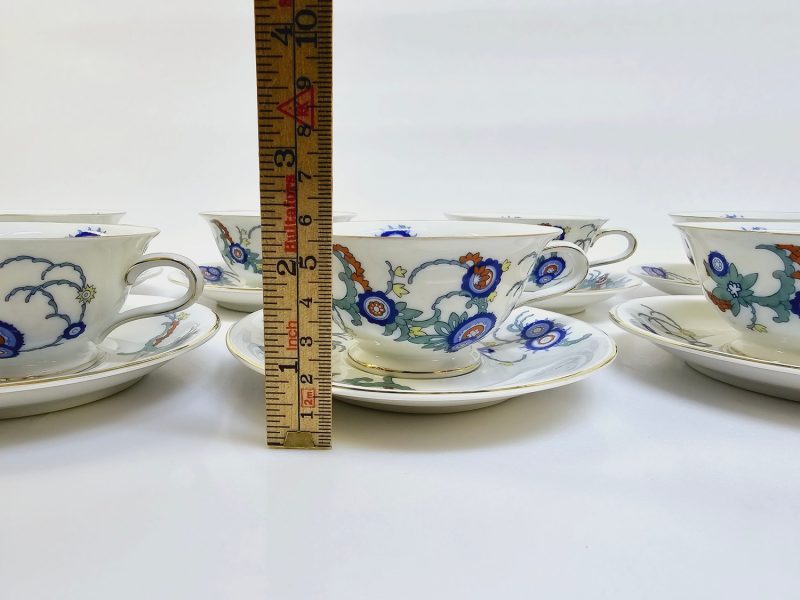 Elegant Kaffeservis från Bavaria – Set med 6 Koppar och Fat